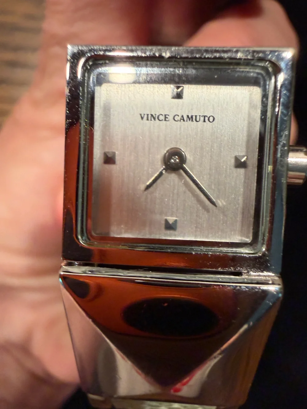 Vince Camuto Silver-Tone Bracelet with Mint Green Inlay